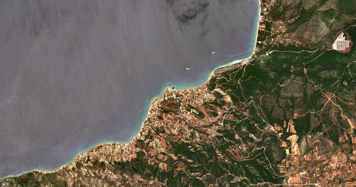 Satellitenkarte von Káto Alepochórion
