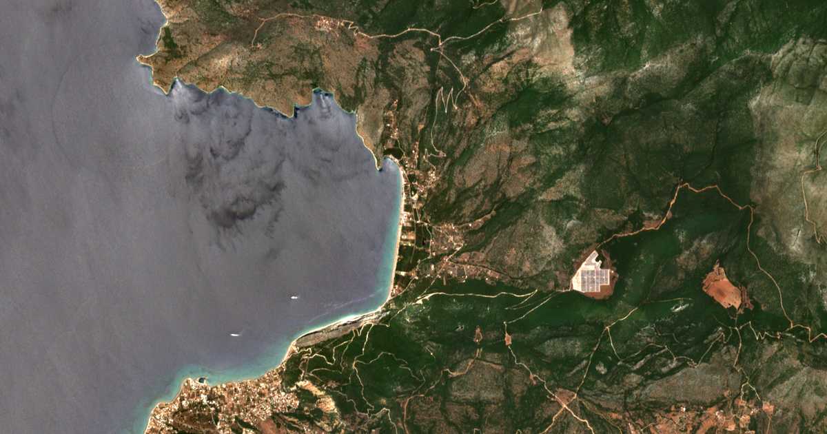 Satellitenkarte von Psátha