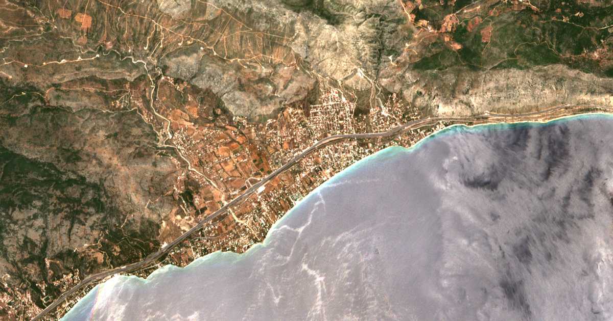 Satellitenkarte von Kinéta