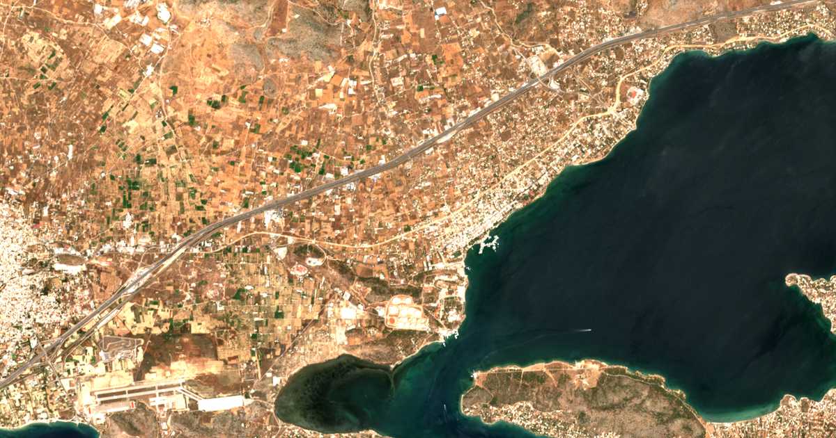 Satellitenkarte von Koumíntri