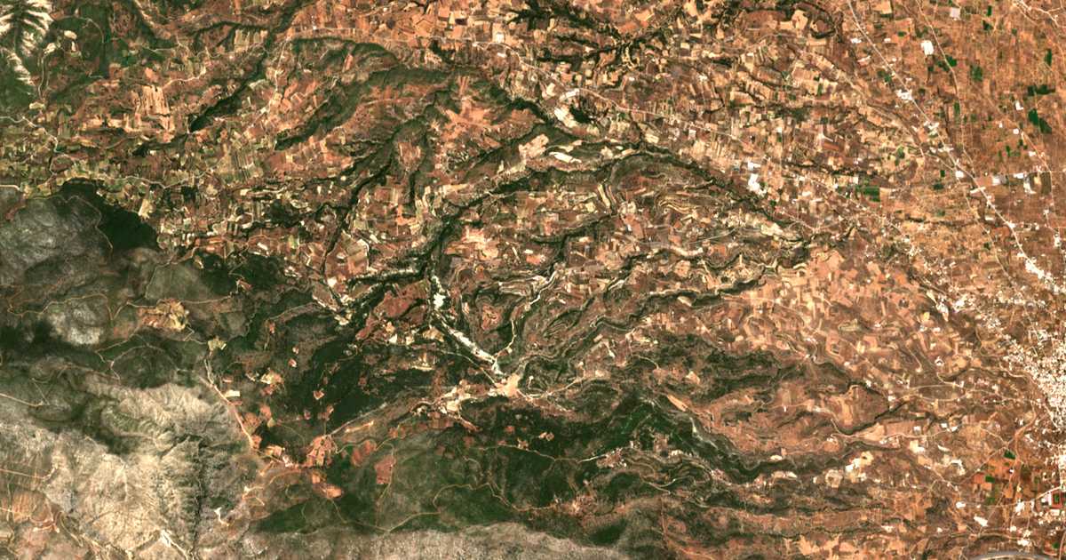 Satellitenkarte von Moní Agíou Ierothéou