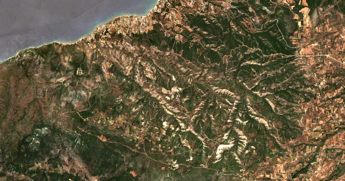 Satellitenkarte von Moní Agíou Ioánnou Prodrómou