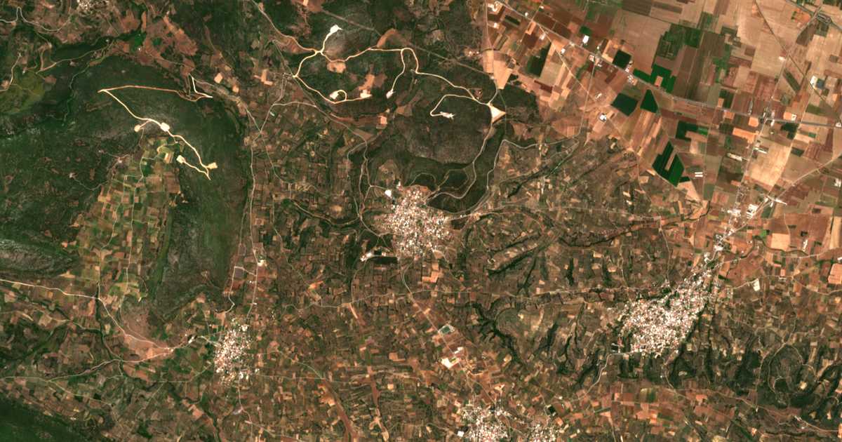 Satellitenkarte von Mavrommátion
