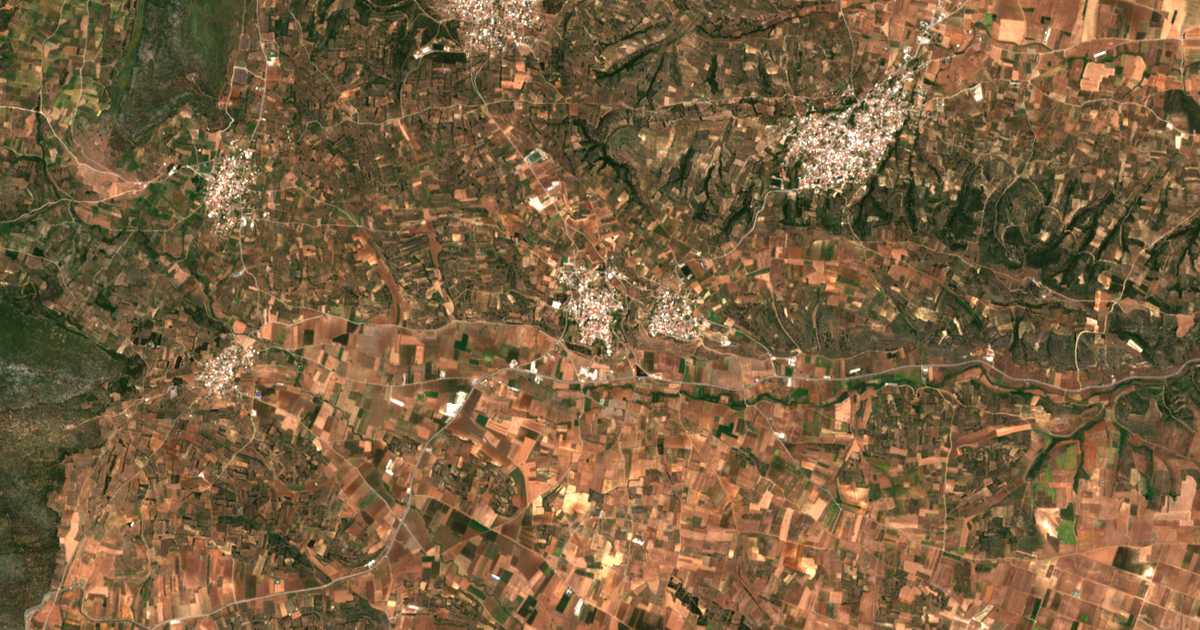Satellitenkarte von Thespiaí