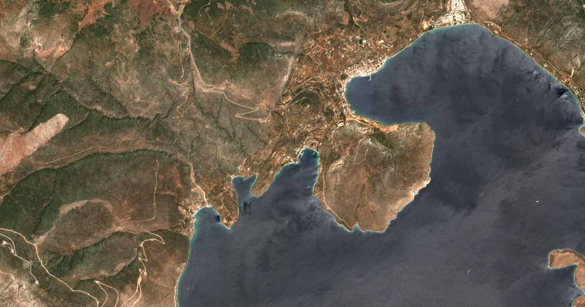 Satellitenkarte von Ágios Isídoros