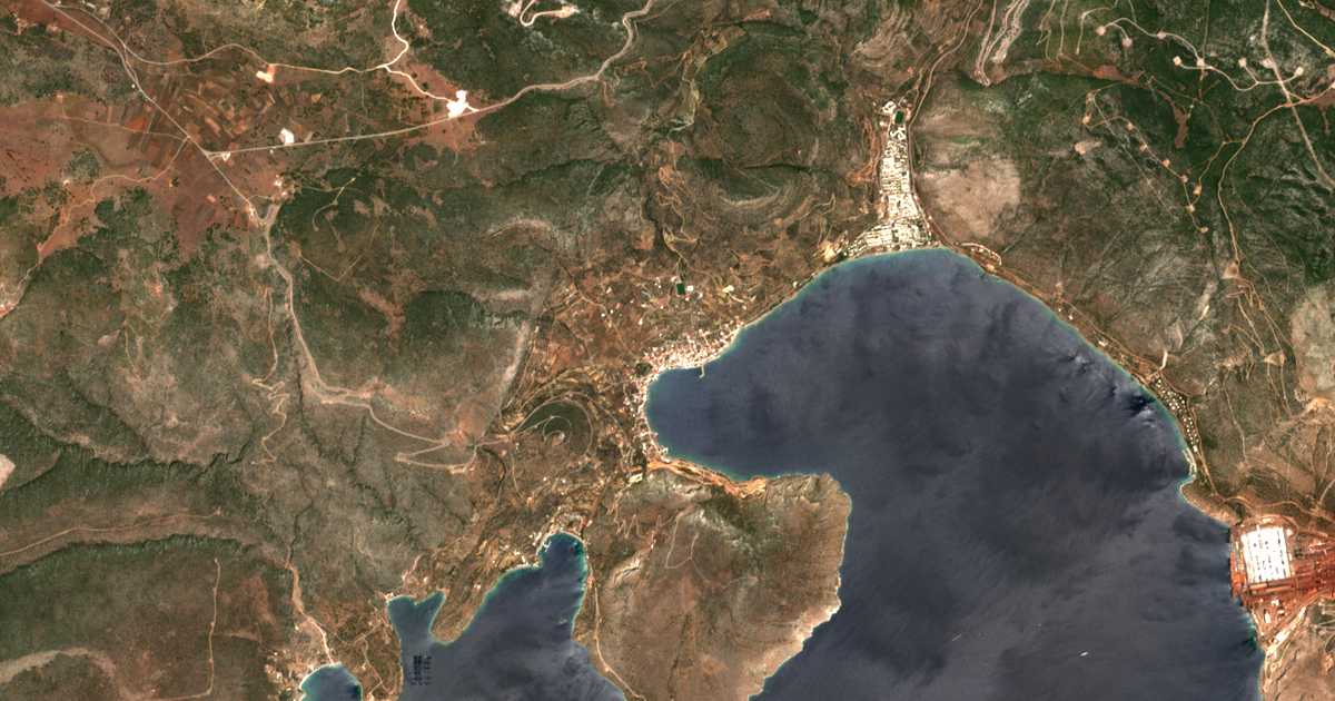 Satellitenkarte von Antikýra