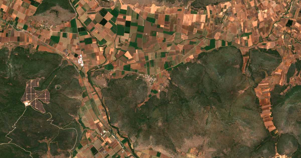 Satellitenkarte von Anthochórion