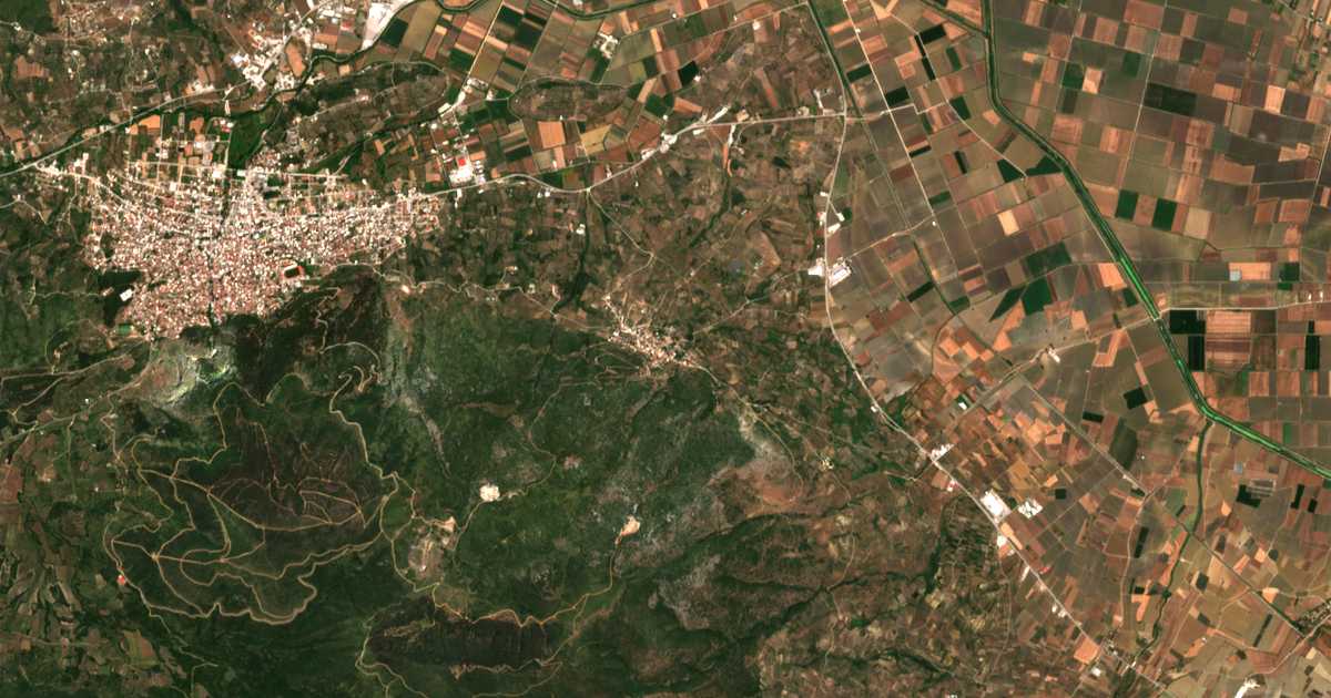 Satellitenkarte von Lafýstion