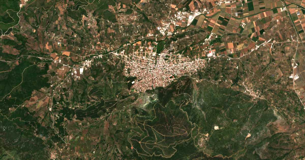 Satellitenkarte von Livadia