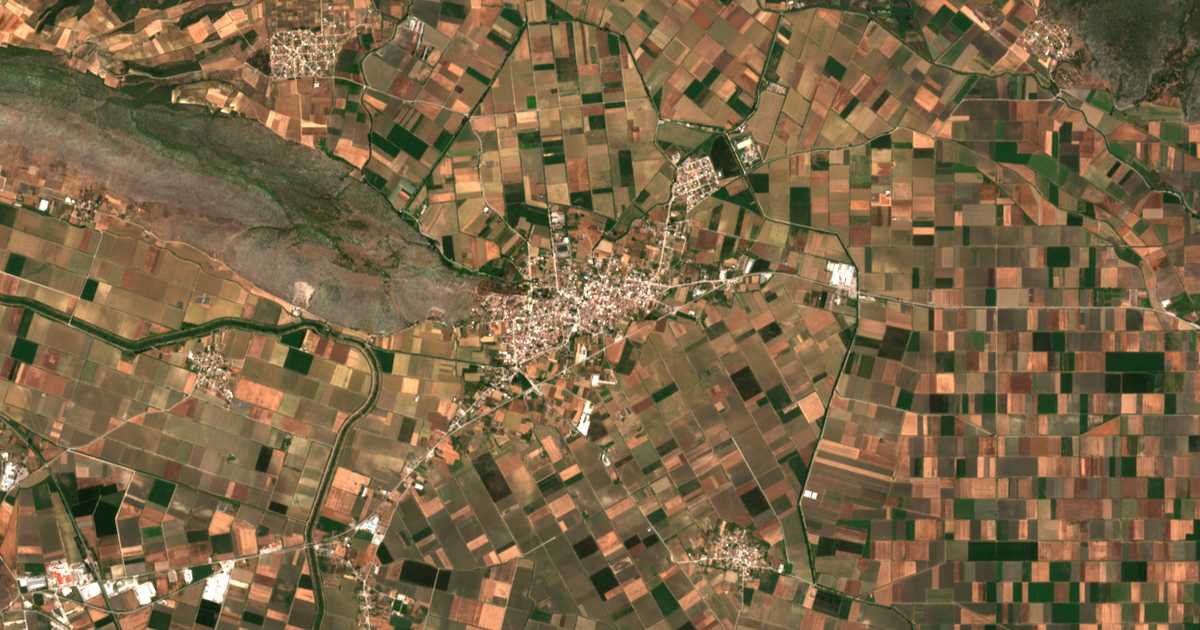 Satellitenkarte von Orchomenos