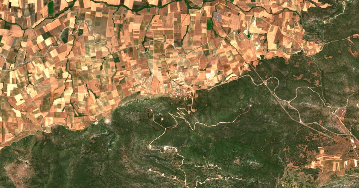 Satellitenkarte von Dáfni