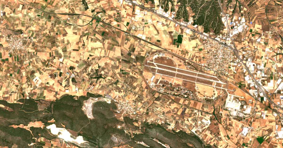 Satellitenkarte von Panagía