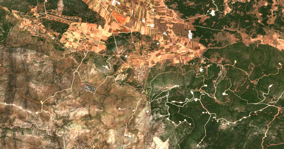 Satellitenkarte von Stefani