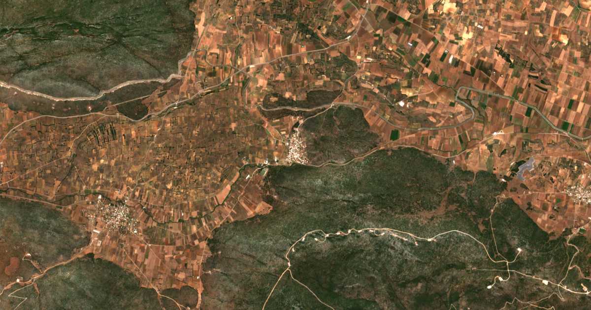 Satellitenkarte von Ellopía