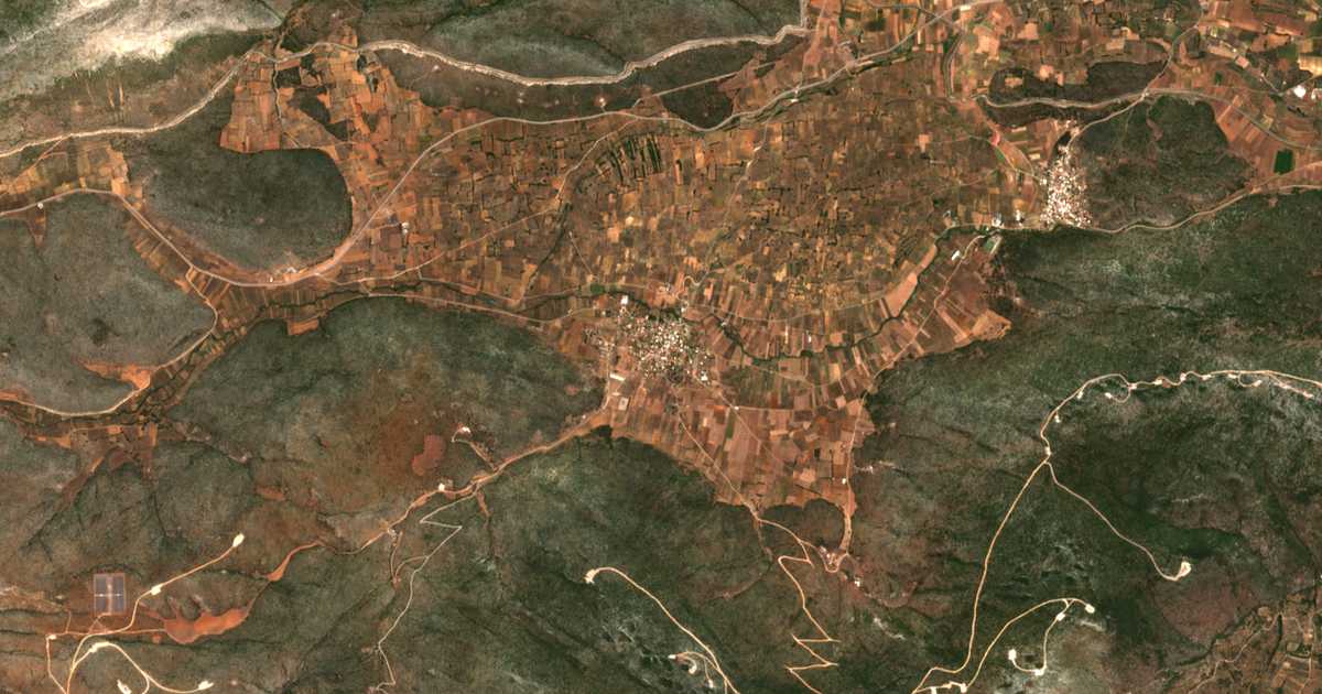 Satellitenkarte von Xironomí