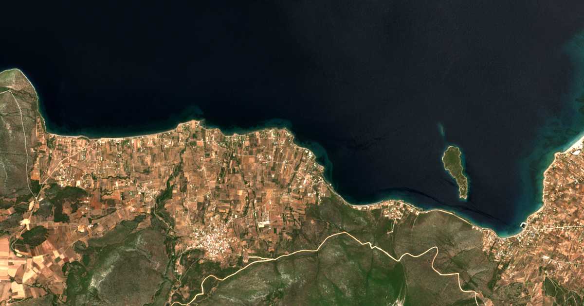 Satellitenkarte von Anthidóna
