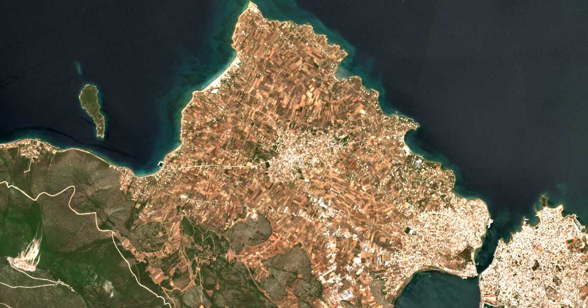 Satellitenkarte von Drosiá