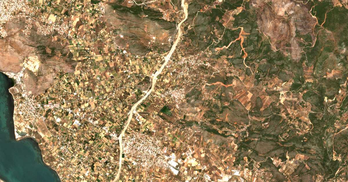Satellitenkarte von Fýlla