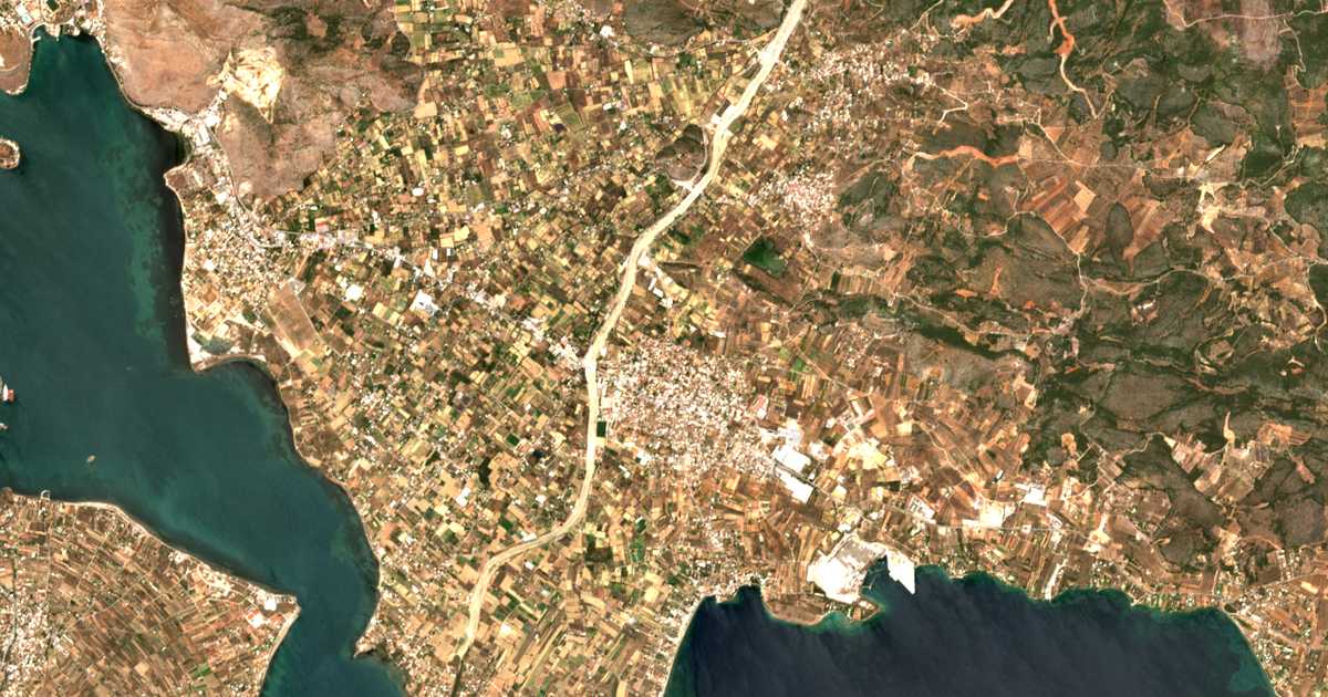 Satellitenkarte von Vasilikón