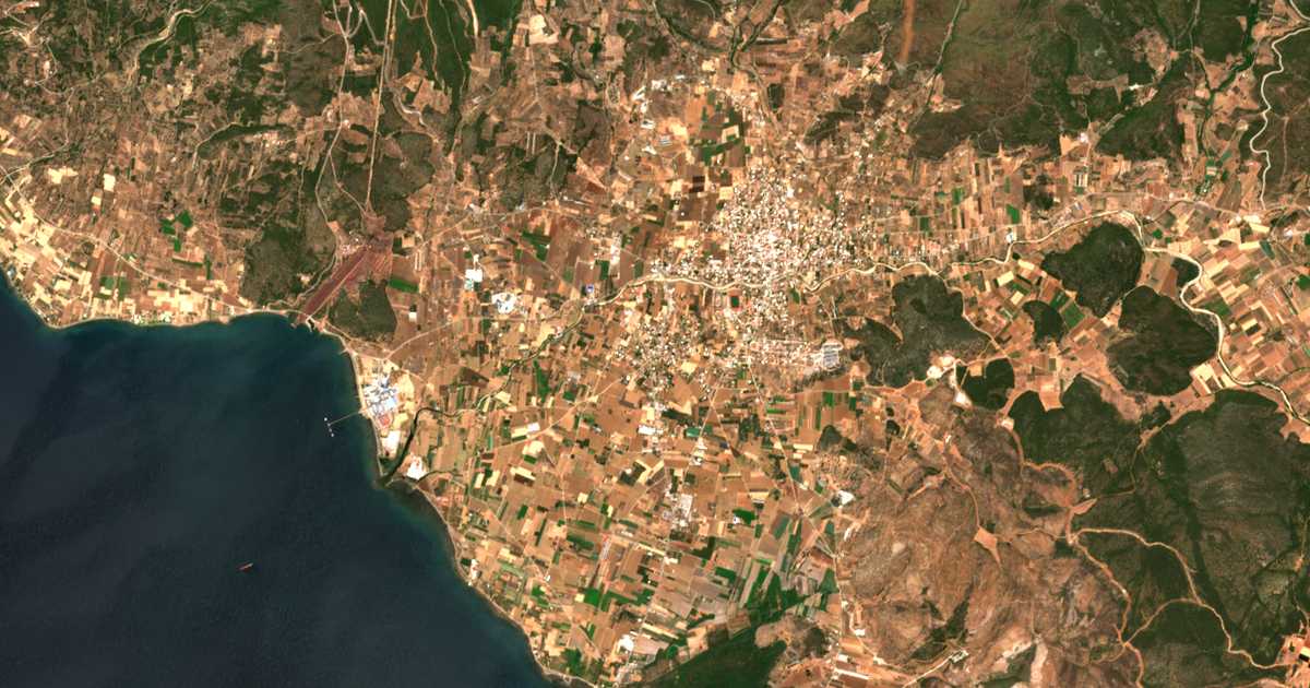 Satellitenkarte von Kastélla