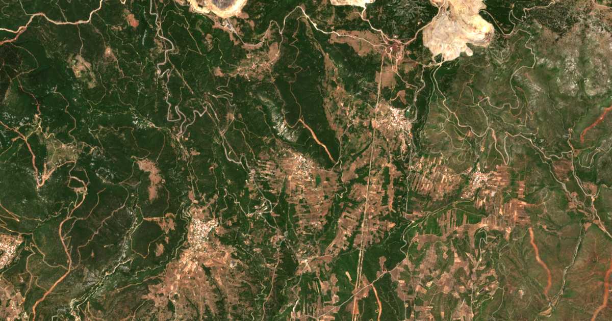 Satellitenkarte von Kyparíssion