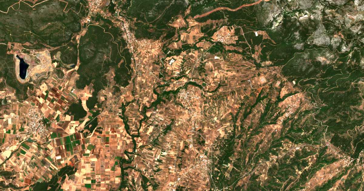Satellitenkarte von Páliouras