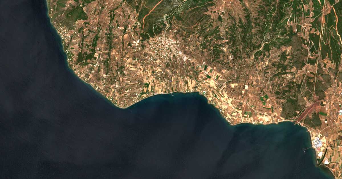 Satellitenkarte von Paralía Politikón