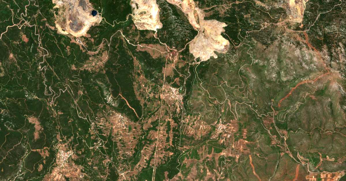 Satellitenkarte von Stavrós