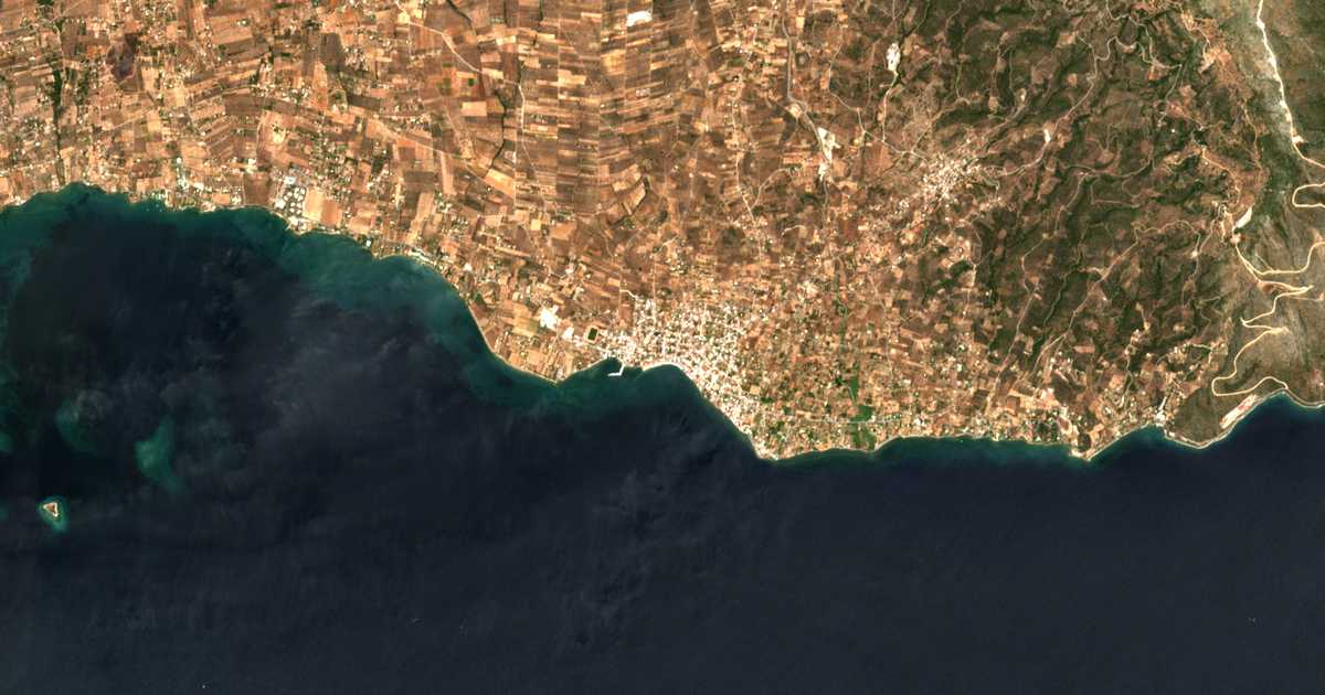 Satellitenkarte von Amárynthos