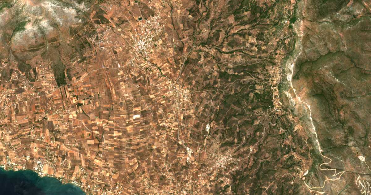 Satellitenkarte von Kallithéa