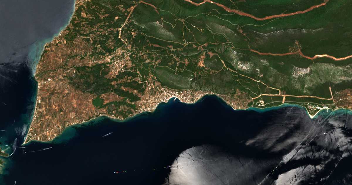 Satellitenkarte von Ágios Geórgios