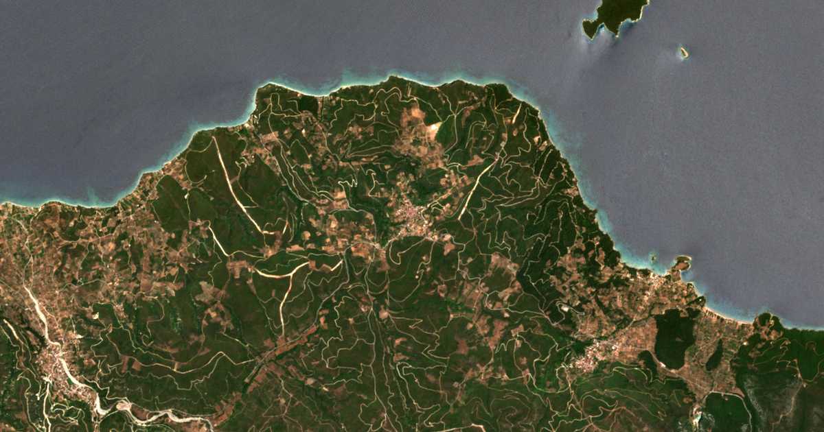 Satellitenkarte von Agriovótanon