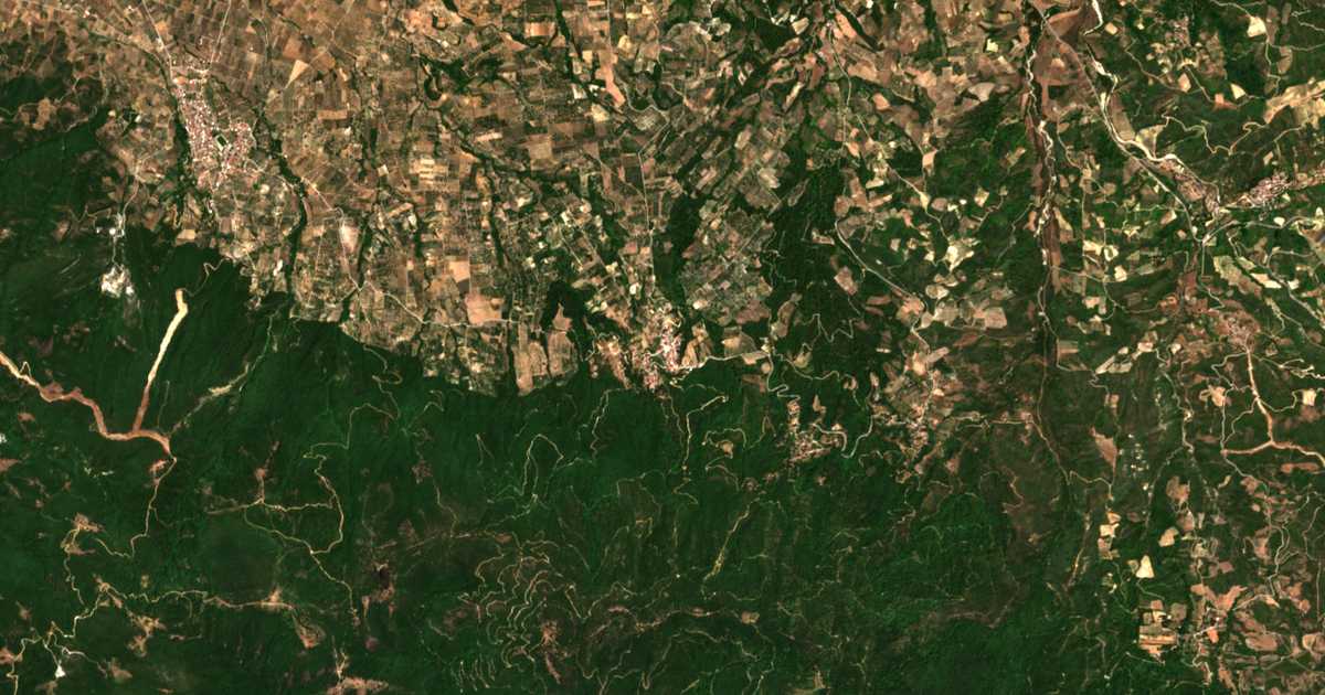 Satellitenkarte von Kastaniótissa