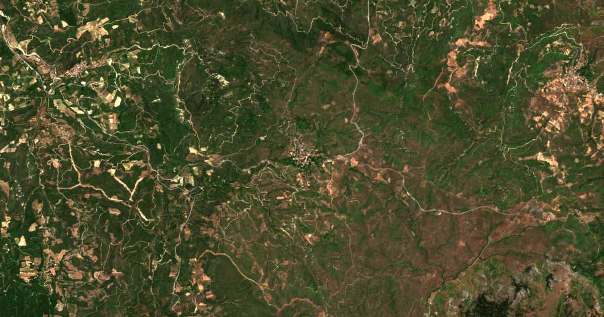 Satellitenkarte von Kokkinomiléa