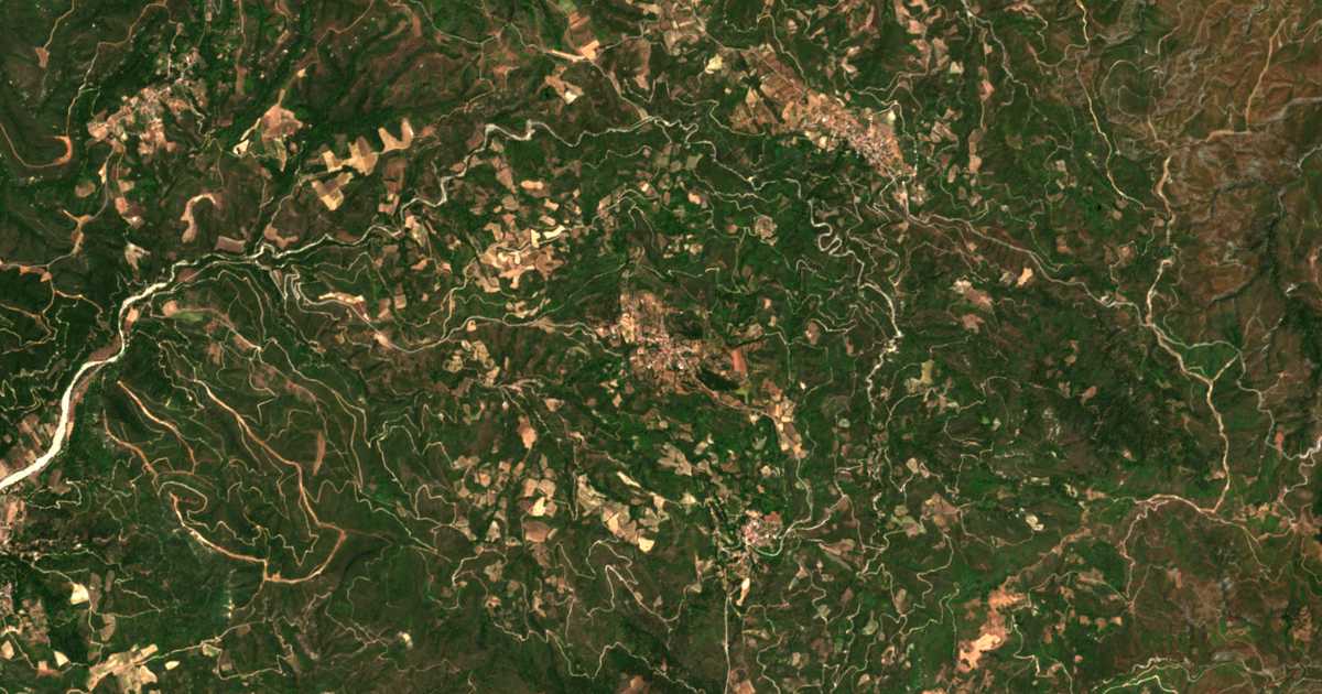 Satellitenkarte von Miléai