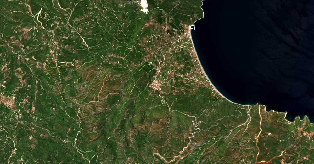 Satellitenkarte von Vasiliká