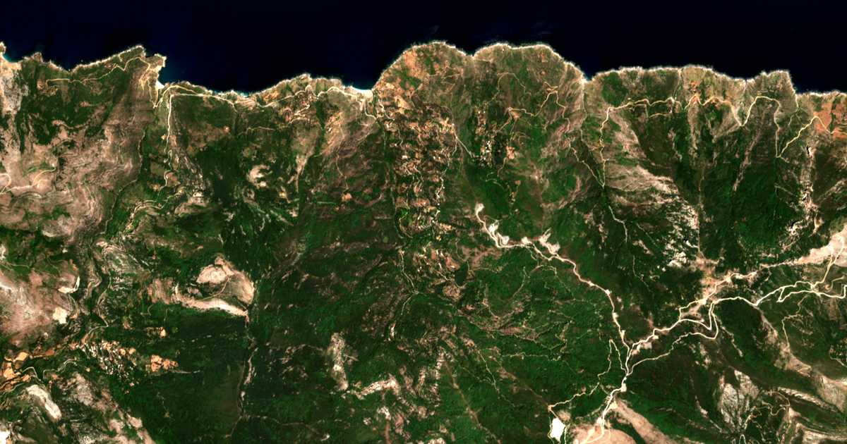 Satellitenkarte von Kallianós
