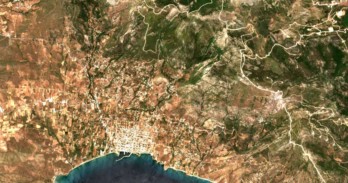 Satellitenkarte von Mýloi