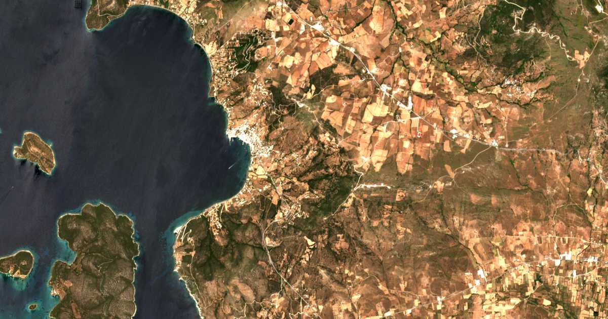 Satellitenkarte von Panagía