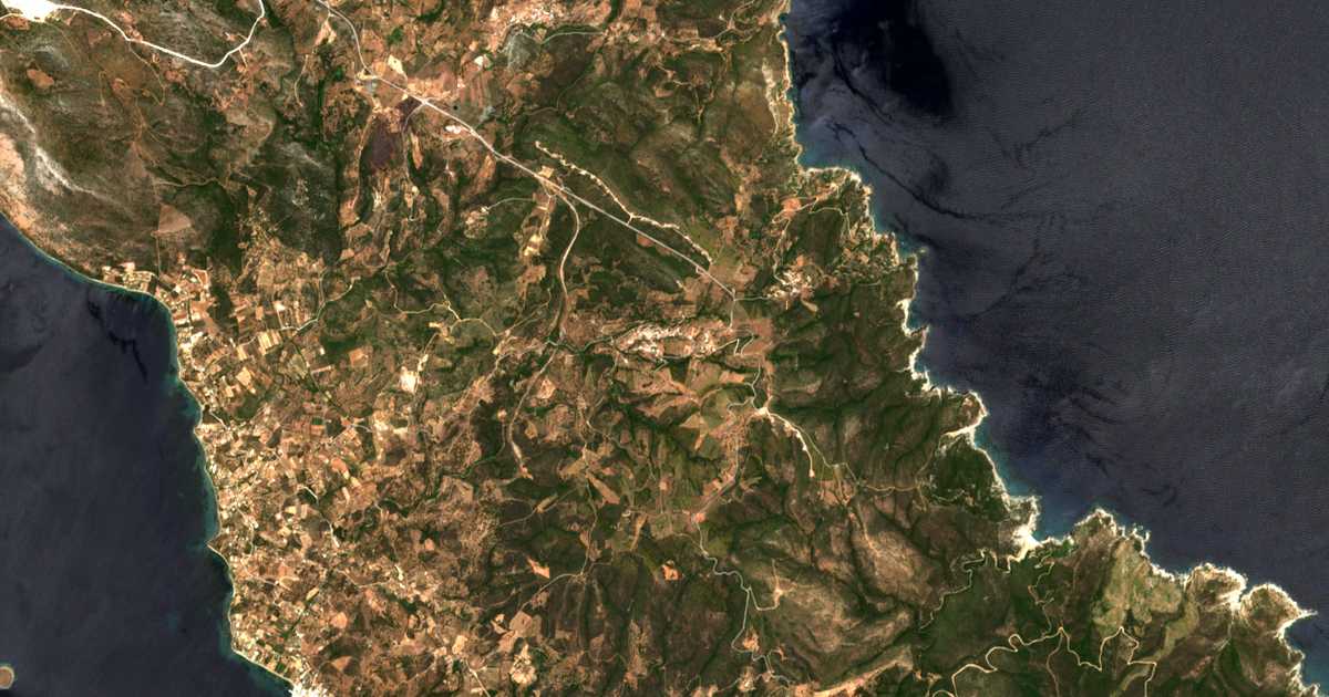 Satellitenkarte von Polypótamos