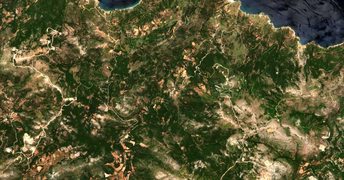 Satellitenkarte von Póthion