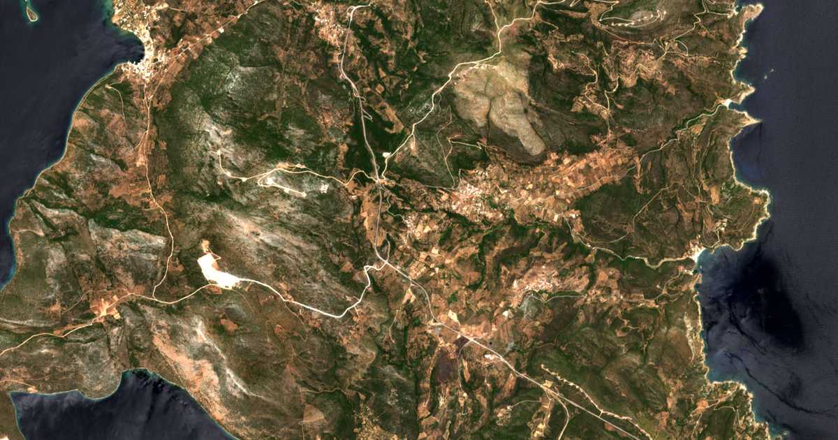 Satellitenkarte von Raptaíoi