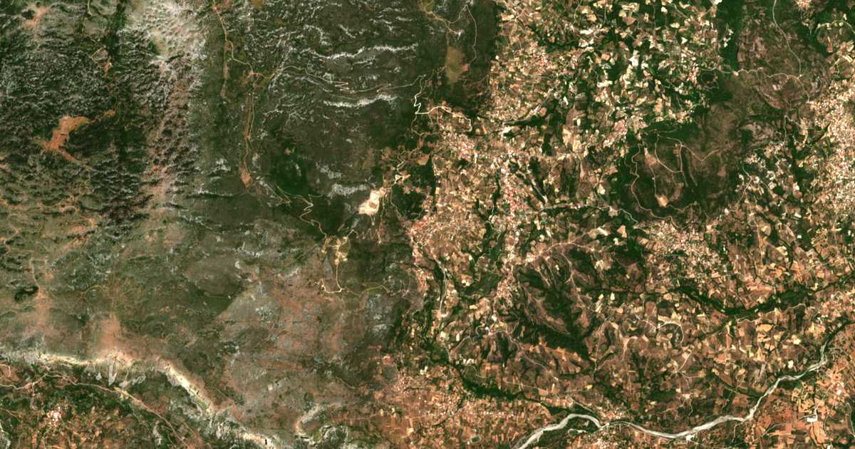 Satellitenkarte von Ágios Vlásios
