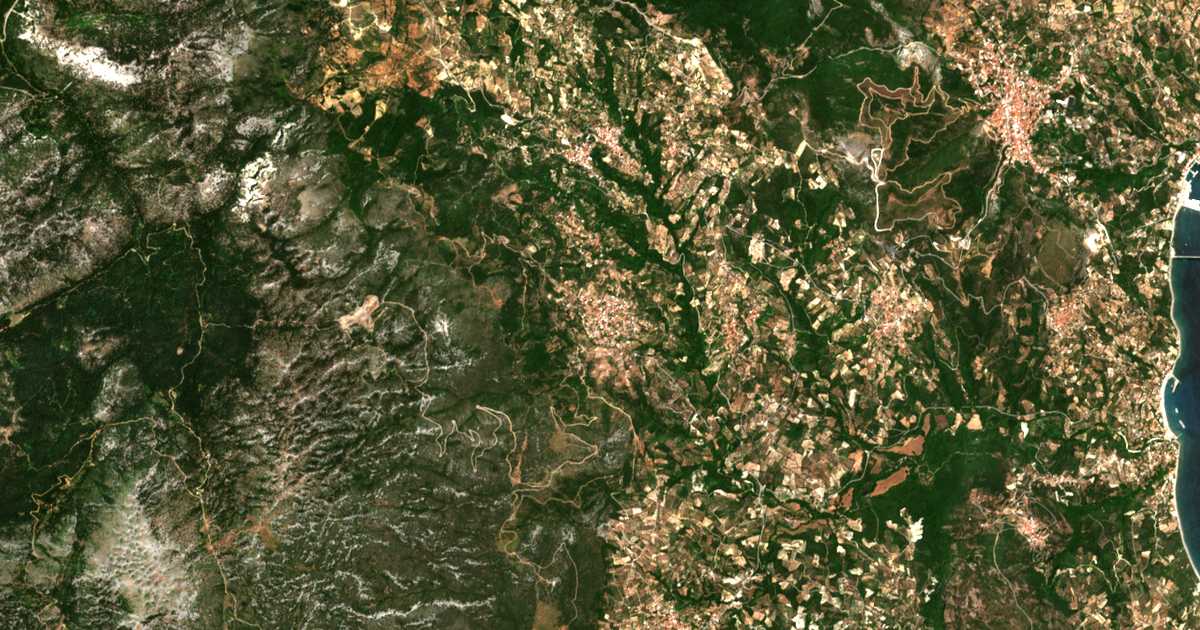 Satellitenkarte von Androniánoi