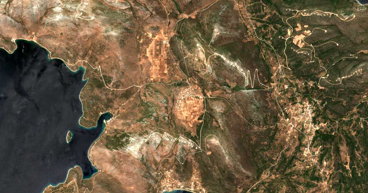 Satellitenkarte von Argyrón