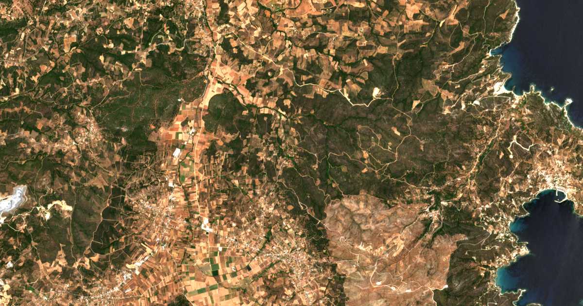 Satellitenkarte von Drosiá