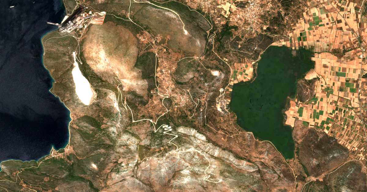Satellitenkarte von Kaléntzi