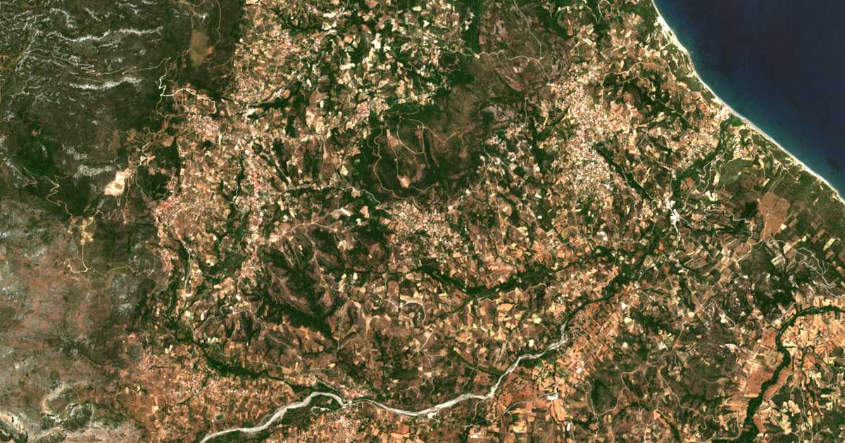 Satellitenkarte von Kípoi