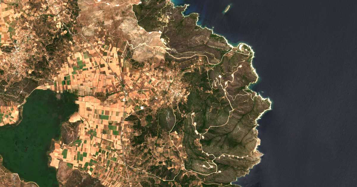 Satellitenkarte von Kóskina