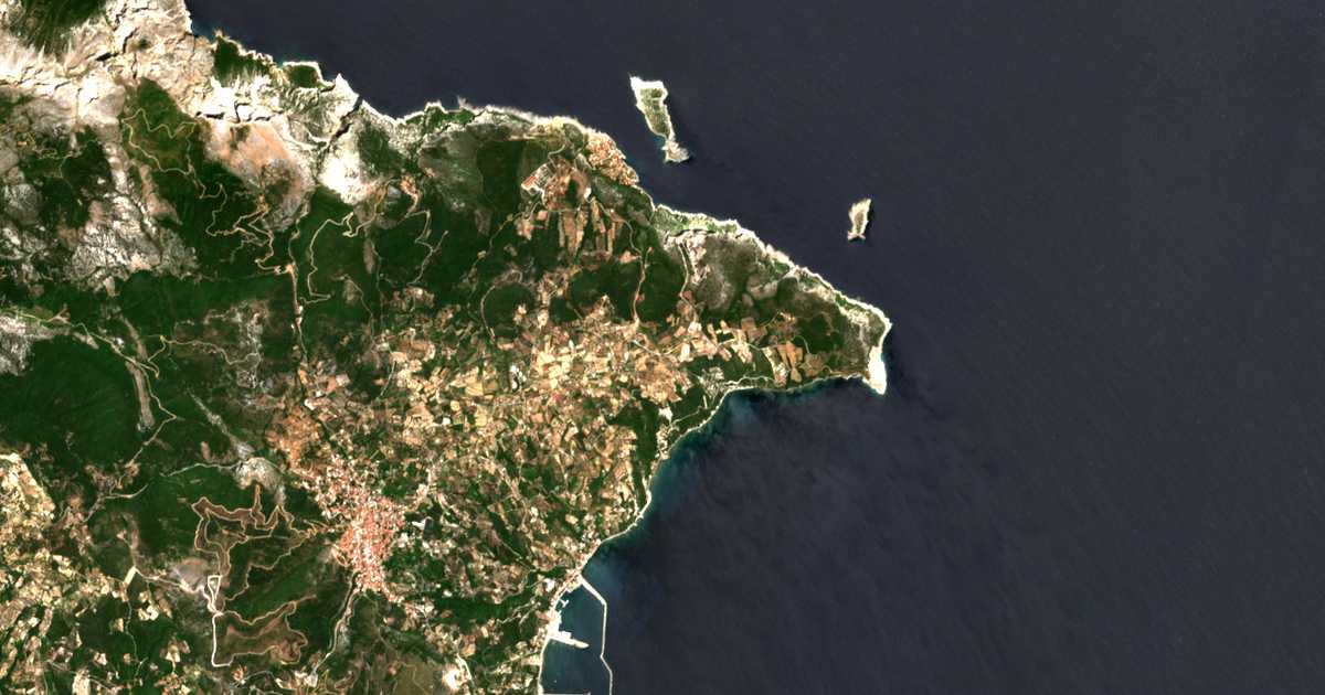 Satellitenkarte von Misókampos